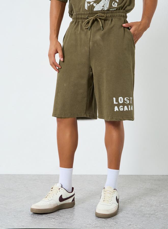 Styli Men Oversized Acid Washed T-Shirt and Shorts Co-Ords - Image 3